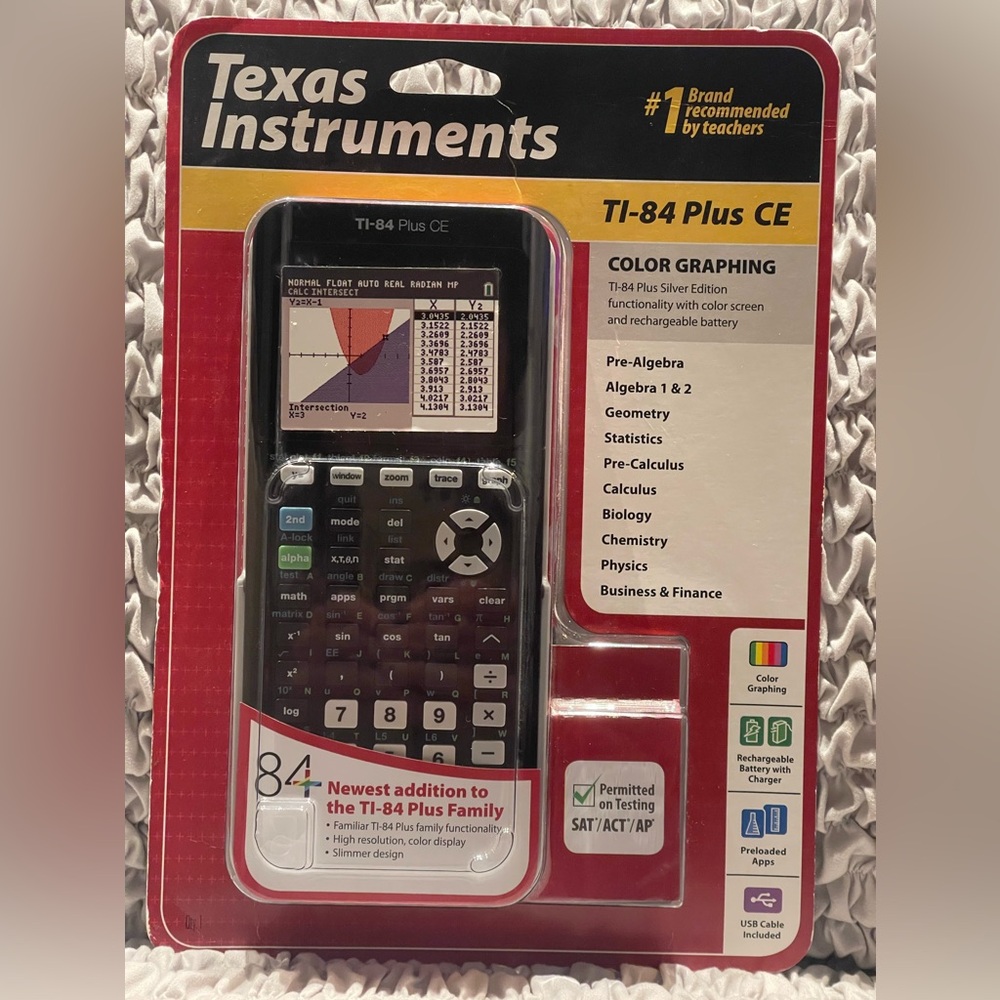 TI-84 Plus CE Graphing Calculator Texas Instruments (Unopened)